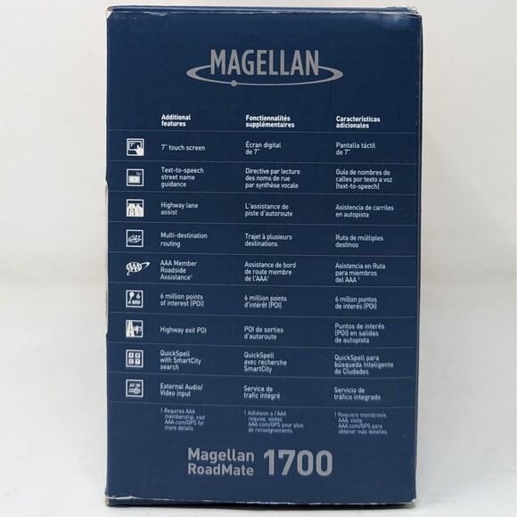 Magellan RoadMate 1700 GPS Receiver Navigation 7" Screen Works When Plugged In - Picture 12 of 16